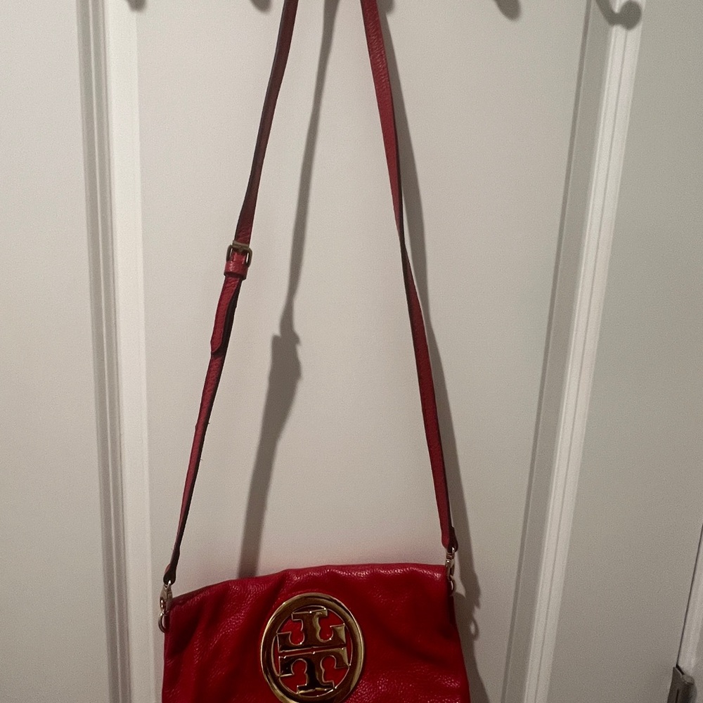Tory Burch Cherry Red Crossbody Bag